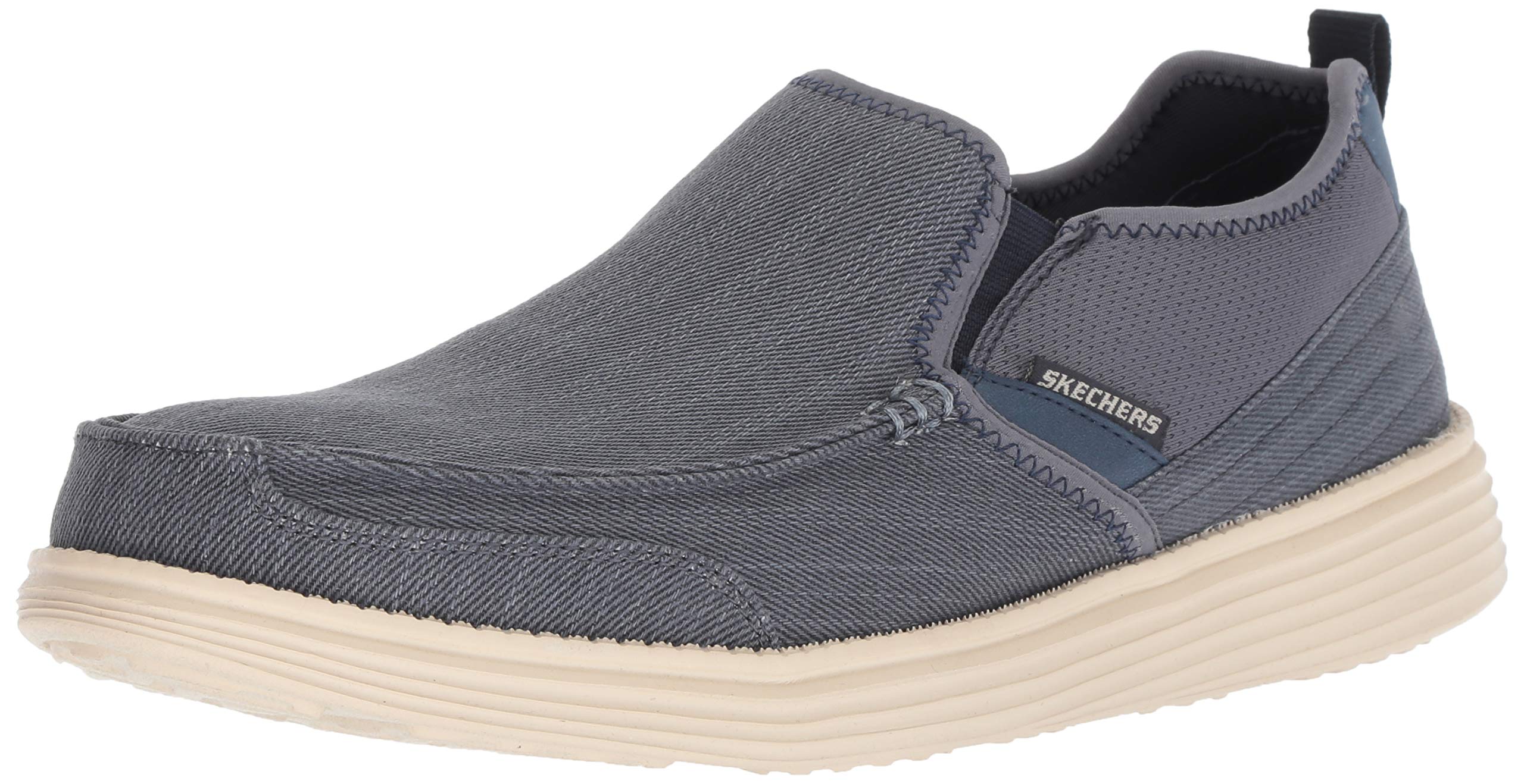 Skechers Men's Status-Delton Boat Shoe 7 Medium US Nvy