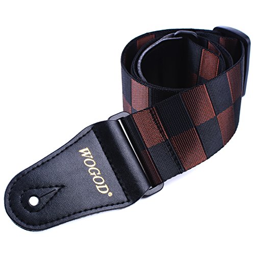Guitar Strap Bass Electric Guitar Straps Plaid Nylon Guitar Straps Guitar Accessories