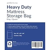 Pemberly Row 78" x 96" Plastic Mattress Bag for Storage & Moving Queen/King Size