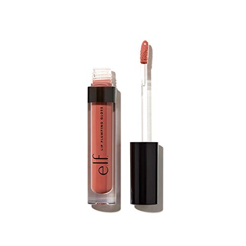 e.l.f, Lip Plumping Gloss, Hydrating, Nourishing, Invigorating, High-Shine, Plumps, Volumizes, Cools, Soothes, Mocha Twist, Shimmer, 0.09 Oz