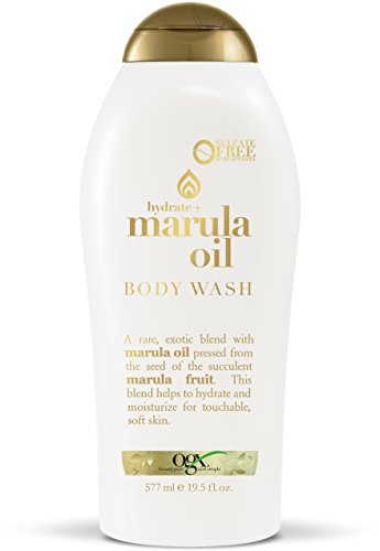OGX Marula Oil Body Wash Moisturizing Body Wash Formulated for Dry Skin, Oily Skin, Normal Skin, Combination Skin with Marula Oil Silicone Free, 19.5 Fl Oz