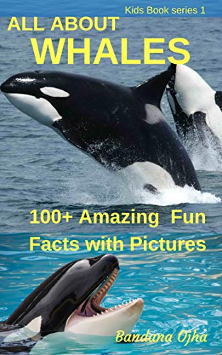 Book Cover ALL ABOUT WHALES :100+ Amazing & Interesting Fun Facts with Pictures: 