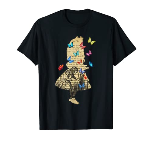 Alice In Wonderland Vintage Book T Shirt Design