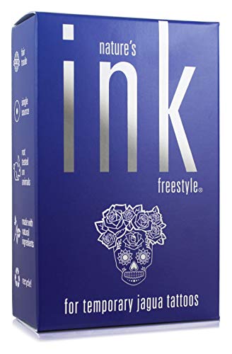 All Natural Earth Henna Tattoo Freestyle Kit (1oz) - Semi-Permanent Temporary Tattoo - Nature’s Ink