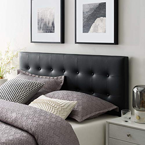 Modway Emily Upholstered Tufted Button Fabric Twin Size Headboard