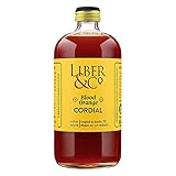 Liber & Co. Blood Orange Cordial (17 oz) Made with California Blood Oranges