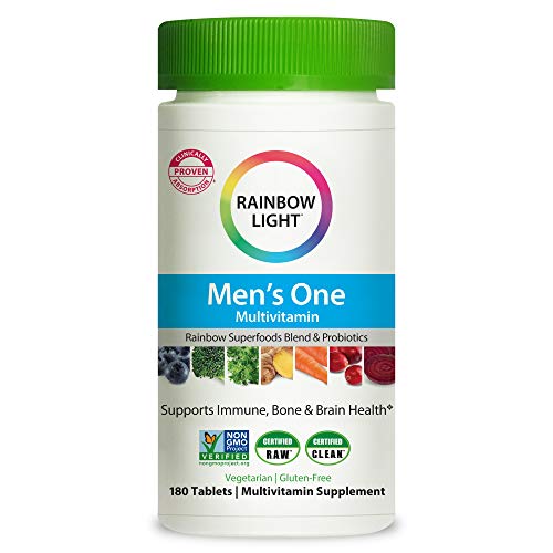Rainbow Light Men's One Multivitamin Supplement Netcount (180 Tablets),, 180Count