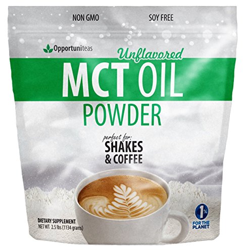 Opportuniteas MCT Oil Powder, Keto Creamer for Coffee,Tea, Drinks&Smoothies, Low Carb Keto Friendly, Boost Energy&Mental Focus, Supplement for Ketogenic Diet, Gluten Free, & Non-GMO, unflavored 2.5lbs