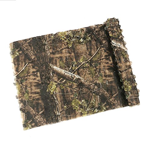 AUSCAMOTEK Turkey Blind Material 5x12.99 Feet Camo Netting Camouflage Net for Ground Portable Blinds Treestand Army Party Garden Decoration Green