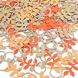 Fonder Mols Glitter Rose Gold Ring Confetti for Wedding Bridal Shower Bachelorette Engagement Party Table Scatter 200 Pcs/Pack