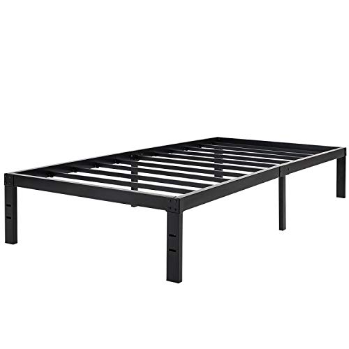 Book Cover 45MinST 14 Inch Platform Bed Frame/Easy Assembly Mattress Foundation/No Box Spring Needed/Noise Free,Twin XL