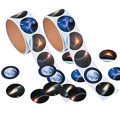 Fun Express 200 ~ Realistic Photo Space Stickers ~ New