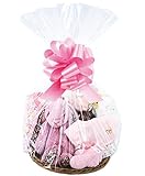 10-Piece Set of 18x30 Clear Cellophane Bags Perfect for Gift Baskets Presents Weddings Bridal/Baby Showers and More (1.2 MIL Flat No Gusset)