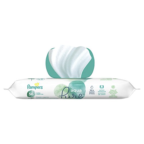 Pampers Aqua Pure Sensitive Baby Wipes 1X Pop-Top 56 Count