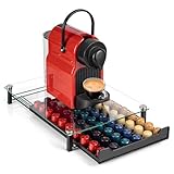 RECAPS Coffee Pod Holder Storage Pod Drawer Pods Holder Compatible with Nespresso Original Line Coffee Pods Kitchen Organizer Holds 60 Pods （NOT Compatible with Vertuoline）