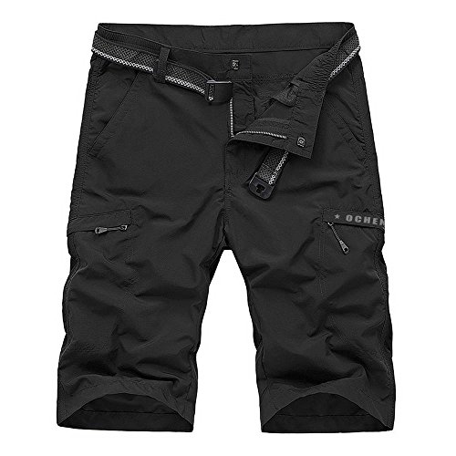 Men's Outdoor Sports Quick Dry Shorts Black Tag 36