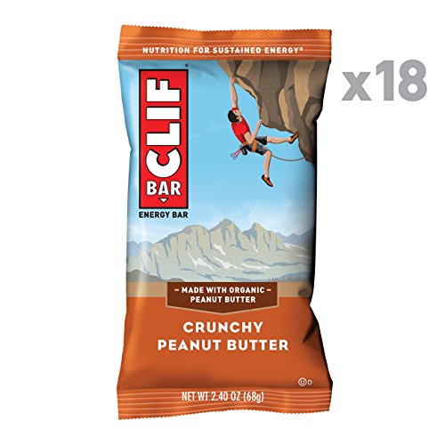CLIF BAR Energy Bars, Crunchy Peanut Butter, 18 Count