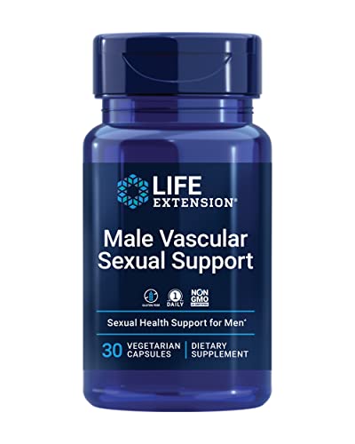 Life Extension Male Vascular Sexual Health Support -Hormone-Free Black Ginger Extract Supplement Pills for Men â€“ One Daily, Gluten-Free, Vegetarian, Non-GMO - 30 Capsules