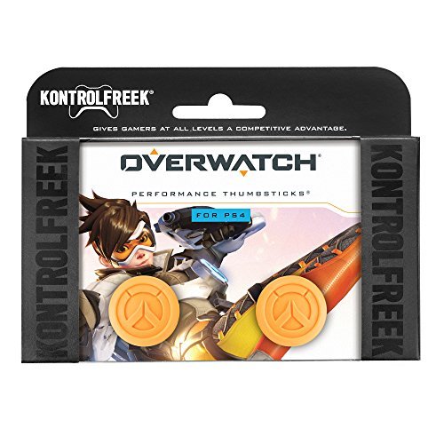 Book Cover KontrolFreek Overwatch for PlayStation 4 (PS4) and PlayStation 5 (PS5) | Performance Thumbsticks | 1 High-Rise, 1-Mid-Rise | Orange