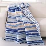 Barefoot Bungalow Crystal Cove Throw Blanket, 50" x 60", Blue