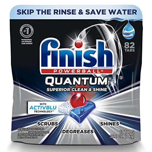 Book Cover Finish - Quantum - 82ct - Dishwasher Detergent - Powerball - Ultimate Clean & Shine - Dishwashing Tablets - Dish Tabs