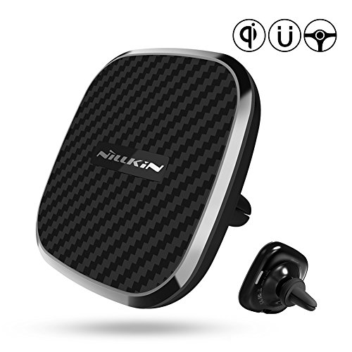 10W Fast Wireless Car Charger, Car Mount Qi Magnetic Air Vent Phone Holder [ 360 Rotation ] Compatible for iPhone Xs Max/XS/XR/X/8/8 Plus, Samsung Galaxy S9/S9 Plus/S8/Note 8/S7/S7 Edge and More