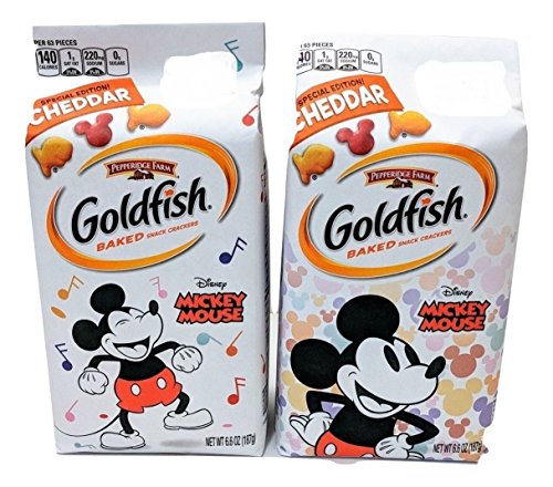 Pepperidge Farm Mickey Mouse Special Edition! Cheddar Baked Snack Crackers - 6.6oz (2 PACK)