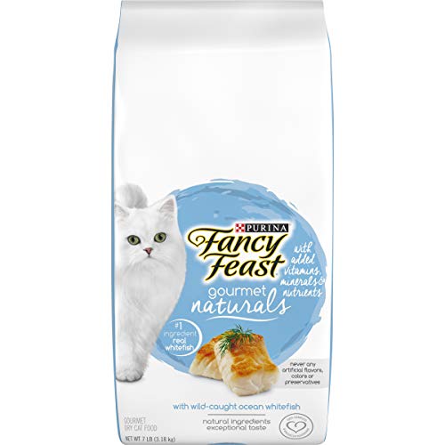 Purina Fancy Feast Natural Dry Cat Food, Gourmet Naturals With Wild Caught Ocean Whitefish - 7 lb. Bag
