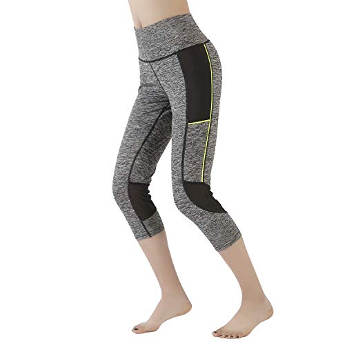HIG Yoga Pants High Waist Leggings Tummy Control Workout Pants for Women with Outside Pockets