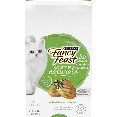 Purina Fancy Feast Natural Dry Cat Food, Gourmet Naturals With White Meat Chicken - 3.4 lb. Bag