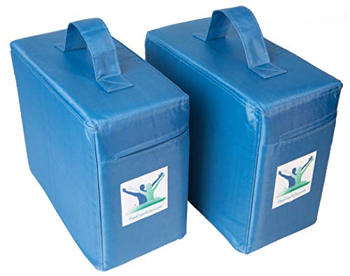 Pain Free-Posture Pair of Small Foam Block/Pillow Bundle-EGOSCUE- Resistance, Strength, Balance & Stability of Muscles & Joints of Shoulders/Hips/Pelvis/Knees/Ankles & Spine-Upper & Lower Body Work