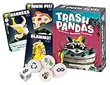 Gamewright - Trash Pandas - The Raucous Raccoon Push-Your-Luck Card Game, Ages 8+, 2-4 Players