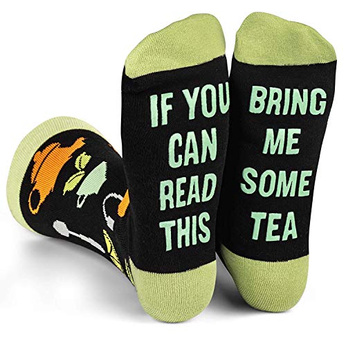 Lavley If You Can Read This - Funny Socks Novelty Gift For Men, Women and Teens (Tea)