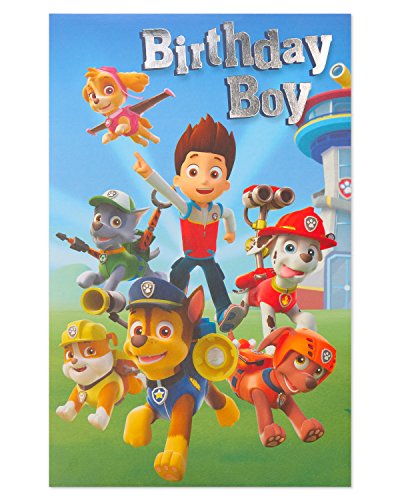 American Greetings Birthday Card for Boy (Paw Patrol)