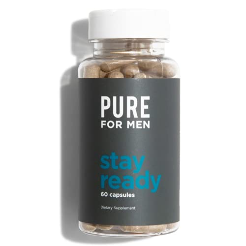 Book Cover Pure for Men Original Cleanliness Stay Ready Fiber Supplement, 60 Vegan Capsules | Helps Promote Digestive Regularity | Psyllium Husk, Aloe Vera, Chia Seeds, Flaxseeds | Proprietary Formula