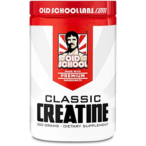 Old School Labs Classic Creatine - Purity-Tested Creatine Monohydrate for Muscle Size, Strength and Stamina - No Additives - Used by More Mr. Olympias and Physique Legends Than Any Other Brand - 300 g