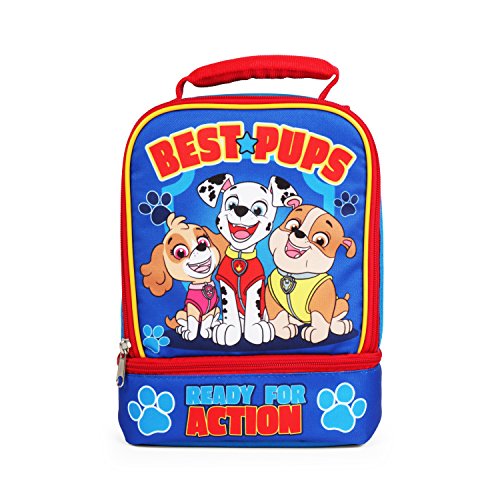Book Cover Nickelodeon Paw Patrol Best Pups Dual Compartment Blue Lunch Kit