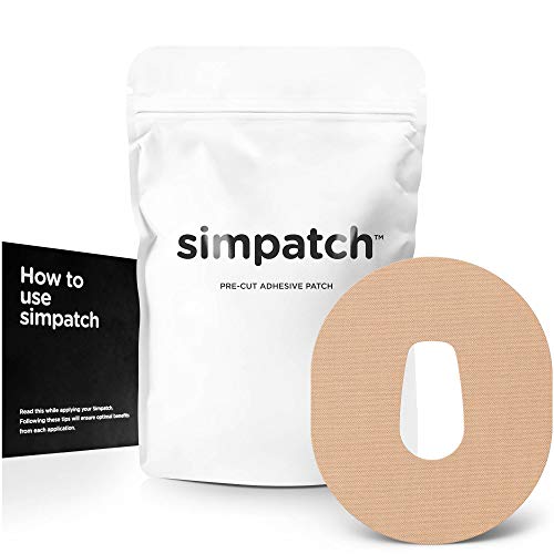Book Cover SIMPATCH Adhesive Patch for Dexcom G6 - Pack of 25 - Multiple Colors Available (Tan)