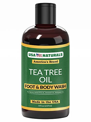 Book Cover Tea Tree Oil Foot & Body Wash - Natural Wash Helps Eliminate Body Odor, Athlete's Foot, Acne, Toenail Problems & Jock Itch - Promotes Healthy Skin, Feet & Nails - Soothes Body Itch, Eczema & Skin Irritations