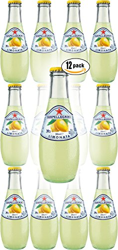 San Pellegrino Limonata Sparkling Lemon Flavoured Beverage, 6.75 Oz Glass Bottle (Pack of 12, Total of 81 Oz)