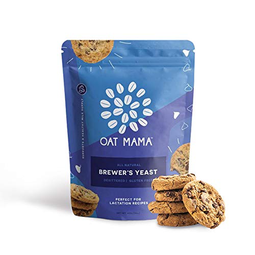 Brewer's Yeast Powder for Lactation - Oat Mama, Great for Lactation Support, Mild-Tasting, Debittered, Delicious in Lactation Cookies, Smoothies, + Lactation Recipes, Gluten-Free, Women-Owned, 26 Servings