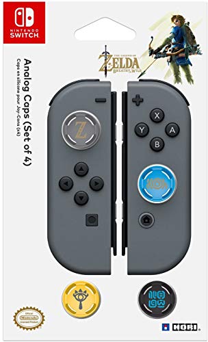 Book Cover HORI Nintendo Switch Analog Caps (Legend of Zelda Edition) Set of Four Officially Licensed By Nintendo - Nintendo Switch