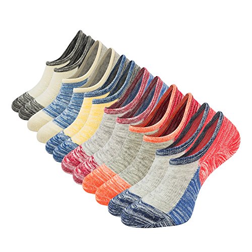 Mens No Show Low Cut Socks Non Slip Casual Ankle Cotton Socks Liner by Empino