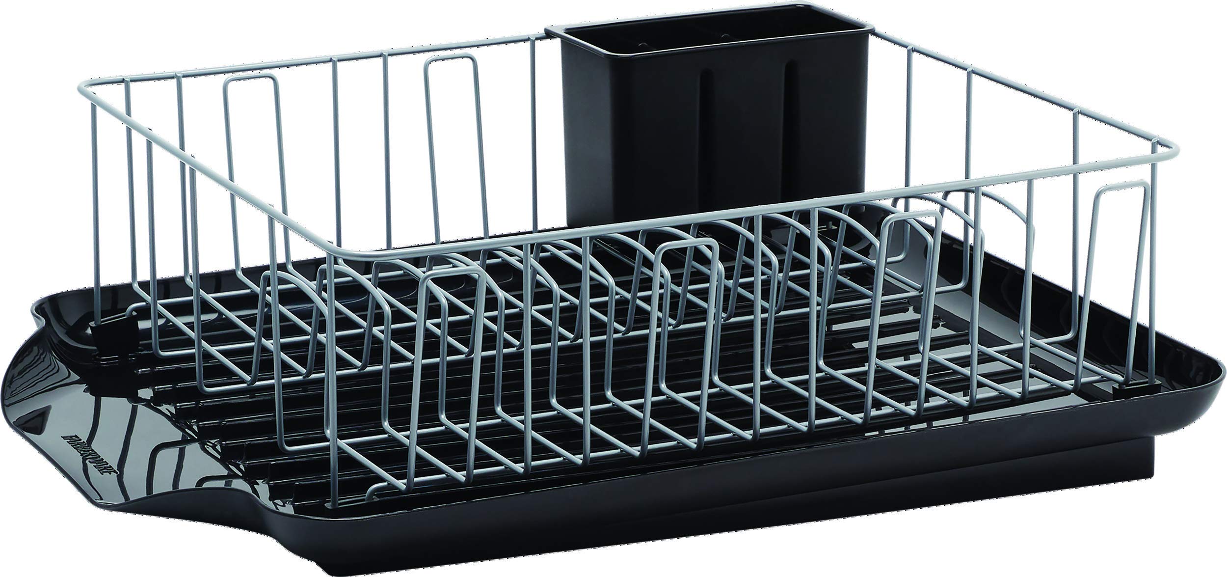 Farberware - 5238259 Farberware Classic 3-Piece Dish Rack, Black, 20-Inch-by-15-Inch
