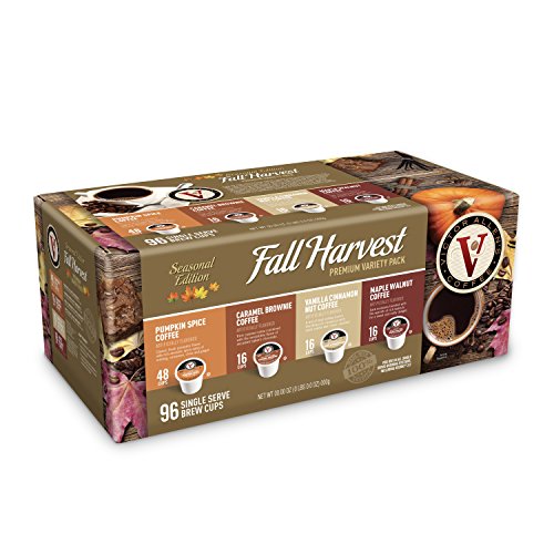 Book Cover Victor Allen Coffee Fall Harvest Variety Pack Single Serve 96 Count (Compatible with 2.0 Keurig Brewers)