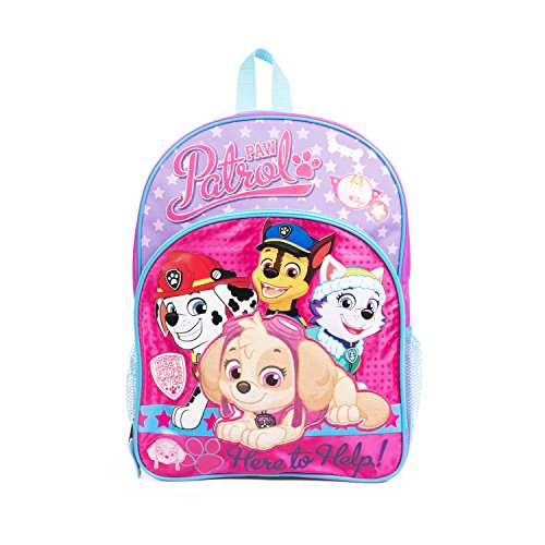 Book Cover Nickelodeon Paw Patrol Skye & Friends Pink Backpack School Bag for Girls