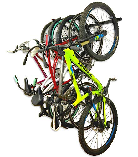 StoreYourBoard Omni Bike Storage Rack, Holds 5 Bicycles, Home and Garage Adjustable Bike Wall Hanger Mount
