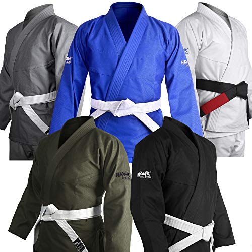 Brazilian Jiu Jitsu Gi BJJ Gi For Men & Women Grappling gi Uniform Kimonos ULTRA LIGHT, PRESHRUNK, with WHITE BELT