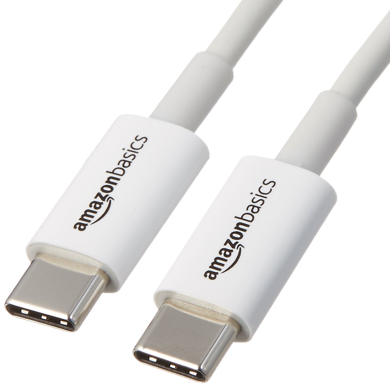 Book Cover Amazon Basics USB-C to USB-C 2.0 Fast Charging Cable, 480Mbps Transfer Speed, 6 Foot, White White 6-Foot 1-Pack