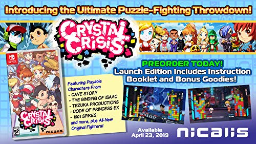 Book Cover Crystal Crisis - Nintendo Switch